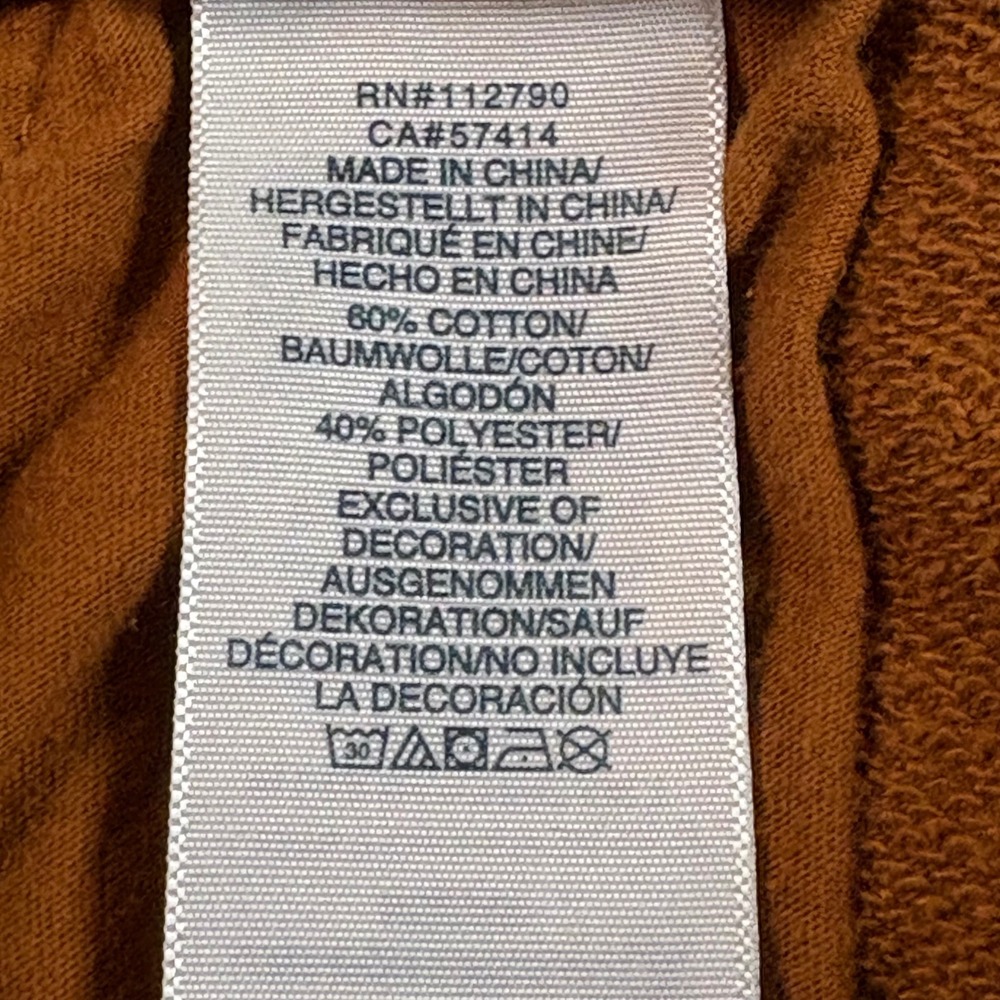 True Religion Revolt Joggers Mens Medium Burnt Orange Rust Buddha Half Logo - Picture 9 of 12